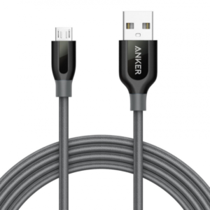 Anker PowerLine+ 6ft Micro USB Cable-Gray